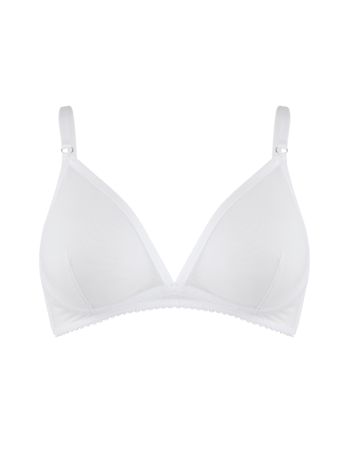 Airy White Bra