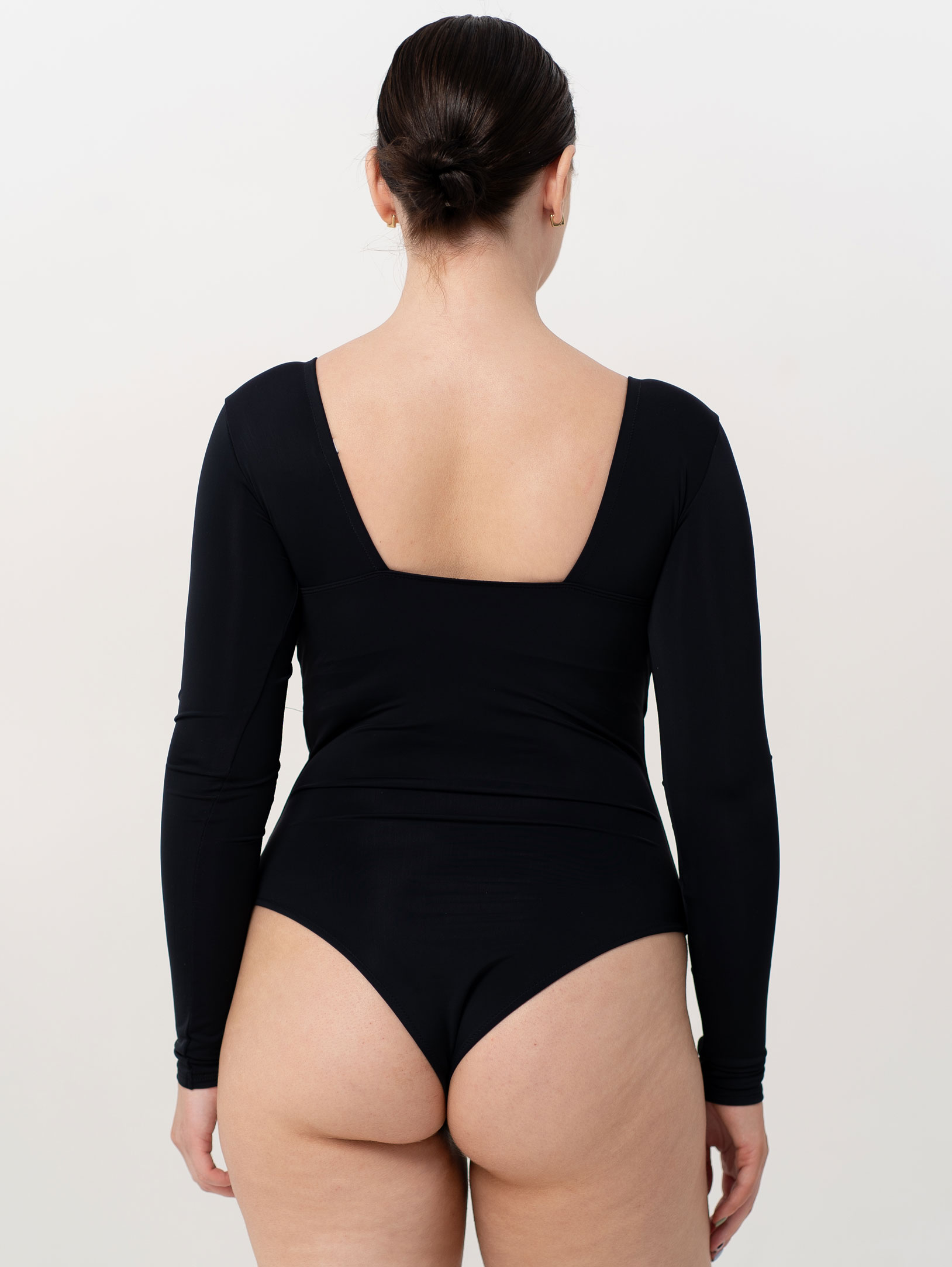 Body Slim Black Push Up з довгим рукавом та моно чашкою